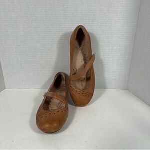 Taos Scamp Women’s Shoes 6 Brown Leather Mary Jane Comfort Flats Arch Support